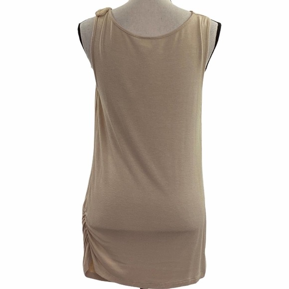 AGENDA Sleeveless Cowl Neck Flower Top Size Medium - Picture 3 of 10